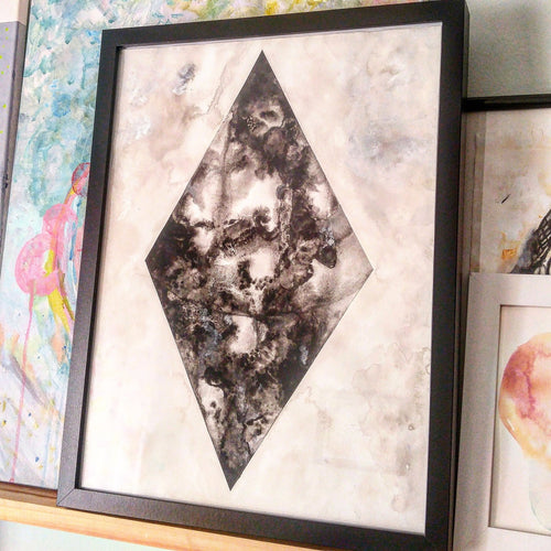 Cosmic Dust - Original Watercolor (framed)