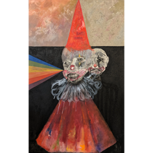 Load image into Gallery viewer, Me Thinks They&#39;re Letting The Demons Out - original acrylic and collage (unframed)